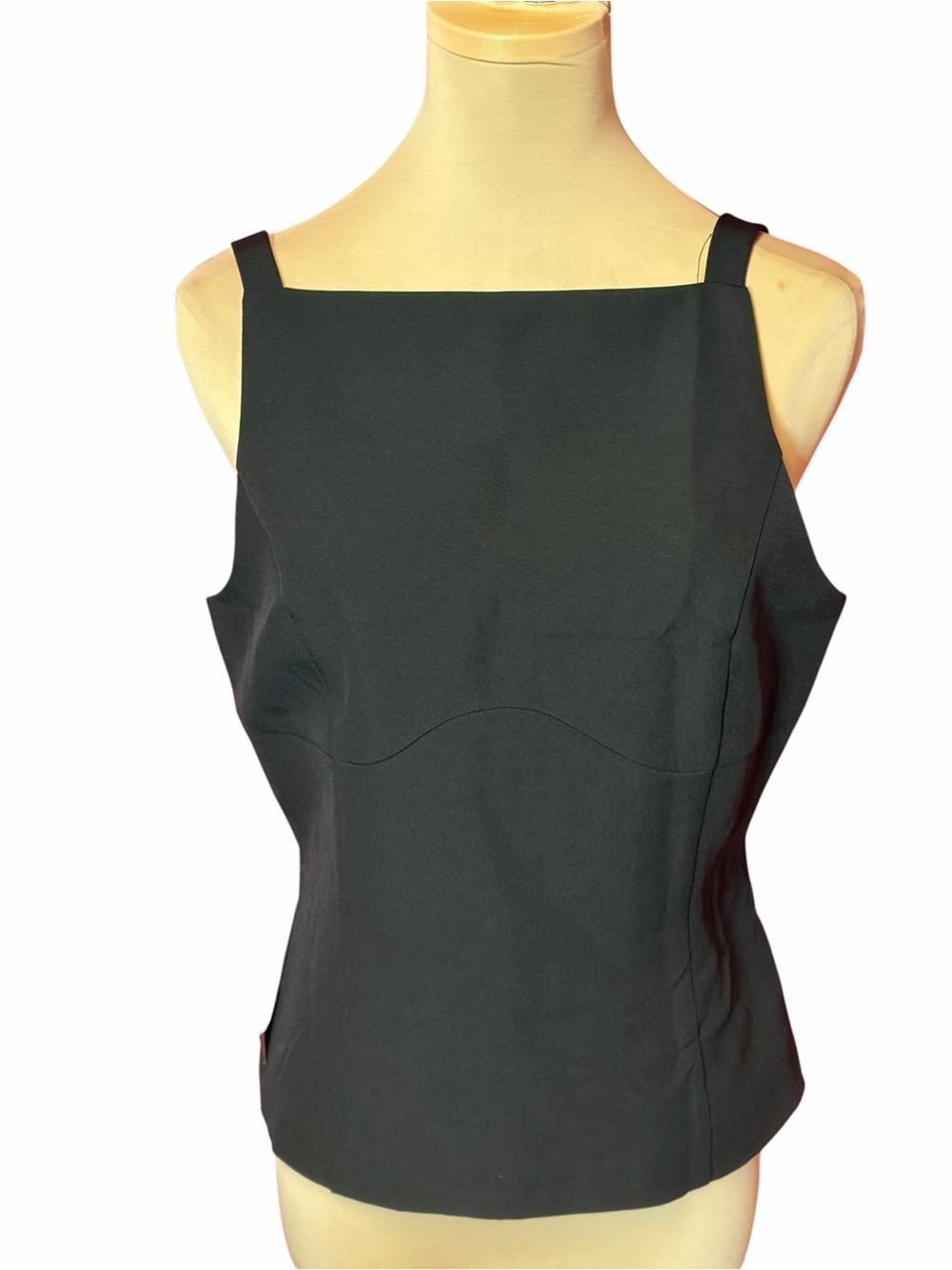 Lulus Black Square Neck Tank Top Sleeveless Blouse NWT Medium